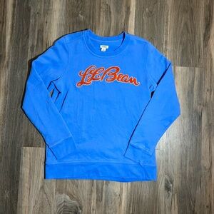 L.L. Bean 1912 Crewneck Sweatshirt Women's Embroidered Cursive Spell Out Logo